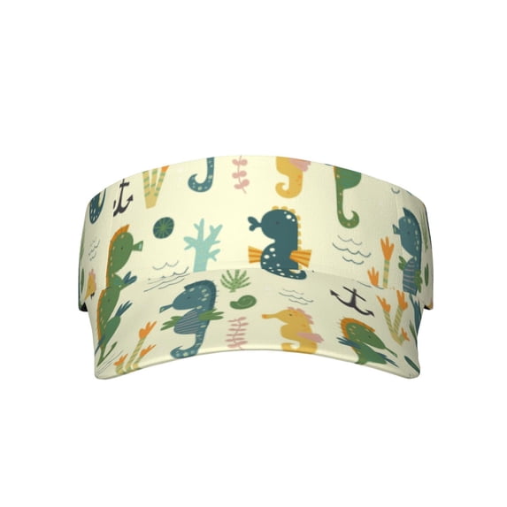 Xecao Seahorse for Adult Sun Cap offers versatile sun protection with adjustable Velcro for a secure fit.