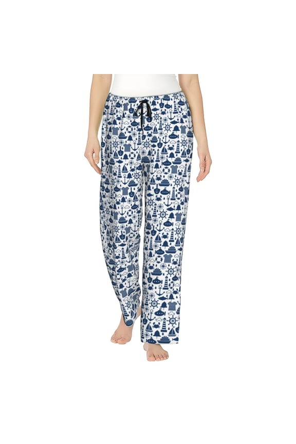 Seaside Primary Color Women's Straight Lounge Pajama Pants: The Epitome of Relaxed Sleepwear