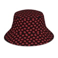 thumbnail image 1 of Xecao Sexy Red Lips Kiss Print Men and Women Night Reflective Hat Runner Cap Visor Bucket Hat Boonie Cap, 1 of 6