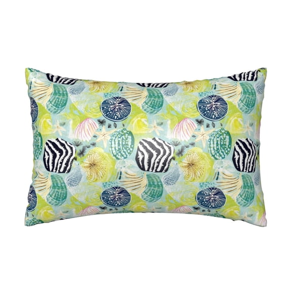 Xecao Shell Clam Pattern Satin Pillowcases for Hair and Skin, Luxurious and Silky Pillow Cases with Envelope Closure, 20x30 Inches