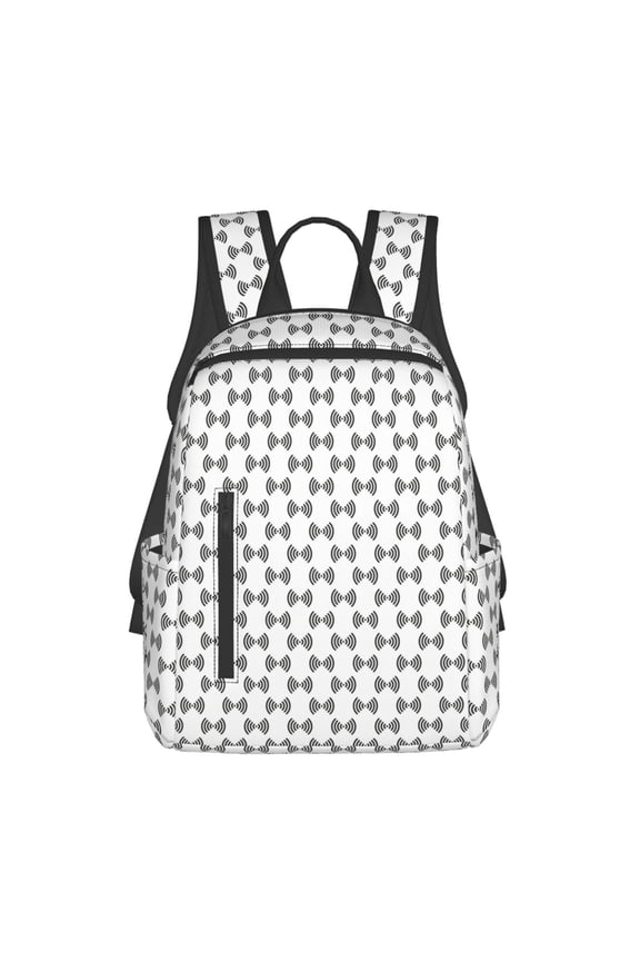 Signal Icon print Backpack For women men Aesthetic Lightweight Travel Daypack Simple Cute Backpack For Bookbag