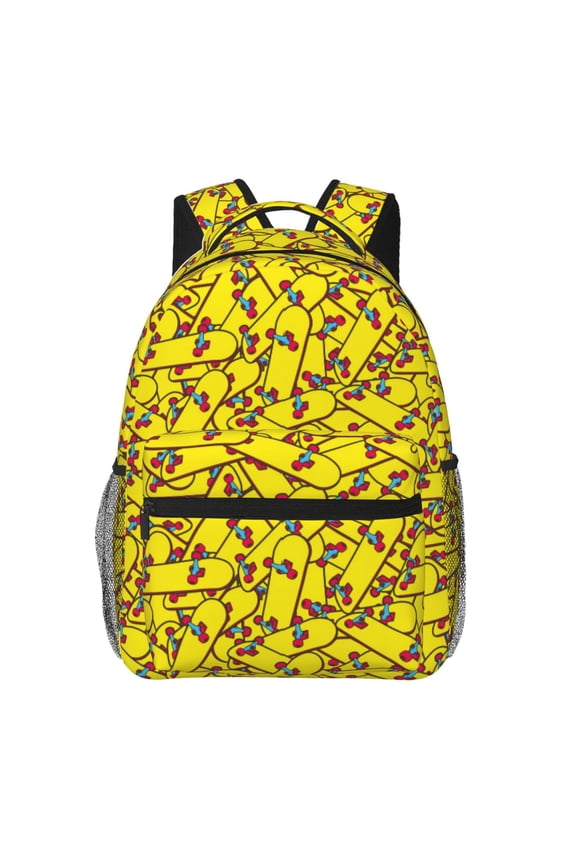 Skateboard Backpack, a stylish and functional choice for both men and women, is the perfect basic bookbag for college, work, or travel