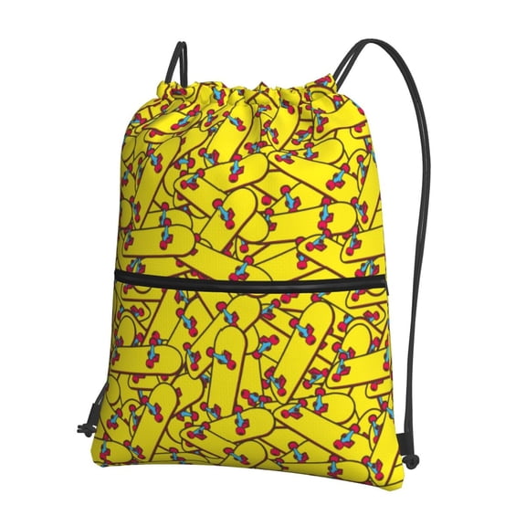 Xecao Skateboard for Drawstring Bags,Pull String Backpack Bags,String Bag Sackpack