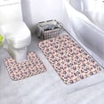 thumbnail image 1 of Xecao Skull Guitar record lips 2-Piece Vintage Seamless Anti-Skid Mat Set, featuring a stylish pattern for a safe and elegant toilet rug experience, 1 of 6