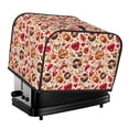 thumbnail image 1 of Xecao Skull Retro record lips Print 4 Slice Toaster Cover with Pockets, Small Appliance Cover, Dust and Fingerprint Protection, Machine Washable, 1 of 7