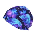 thumbnail image 1 of Xecao Skull flower star sky Print Knit Hat,Winter Beanie for Men Women, Beanie Soft Warm Ski Stocking Cuffed Cap, 1 of 7