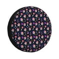 thumbnail image 1 of Xecao Skulls In Floral for Tire Covers,Wheel Tire Cover Waterproof, Dust-Proof, And Universally Fitting for Cars,Trailers, SUVs-17 inch, 1 of 6