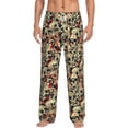 thumbnail image 1 of Xecao Skulls1 Men's Straight Lounge Pajama Pants: The Ultimate in Comfortable Sleepwear, 1 of 9