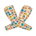 thumbnail image 1 of Xecao Small Animals with Knit Hat Pattern Print Cooling Arm Sleeves, UPF 50 UV Sun Protection Sports Compression ,Tattoo Cover Up ,Sports Sleeve for Basketball Golf Football, 1 of 7