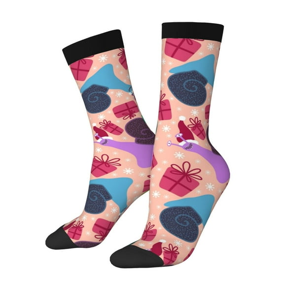 Xecao Snails Pattern Sport Socks for Women and Men Crew Socks Sporty Calf Socks Casual Socks
