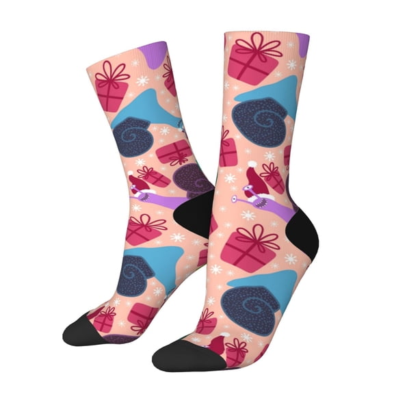 Xecao Snails Pattern Sport Socks for Women and Men Crew Socks Sporty Calf Socks Casual Socks