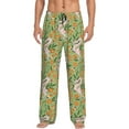 thumbnail image 1 of Xecao Snake And Floral Men's Straight Lounge Pajama Pants: The Ultimate in Comfortable Sleepwear, 1 of 9