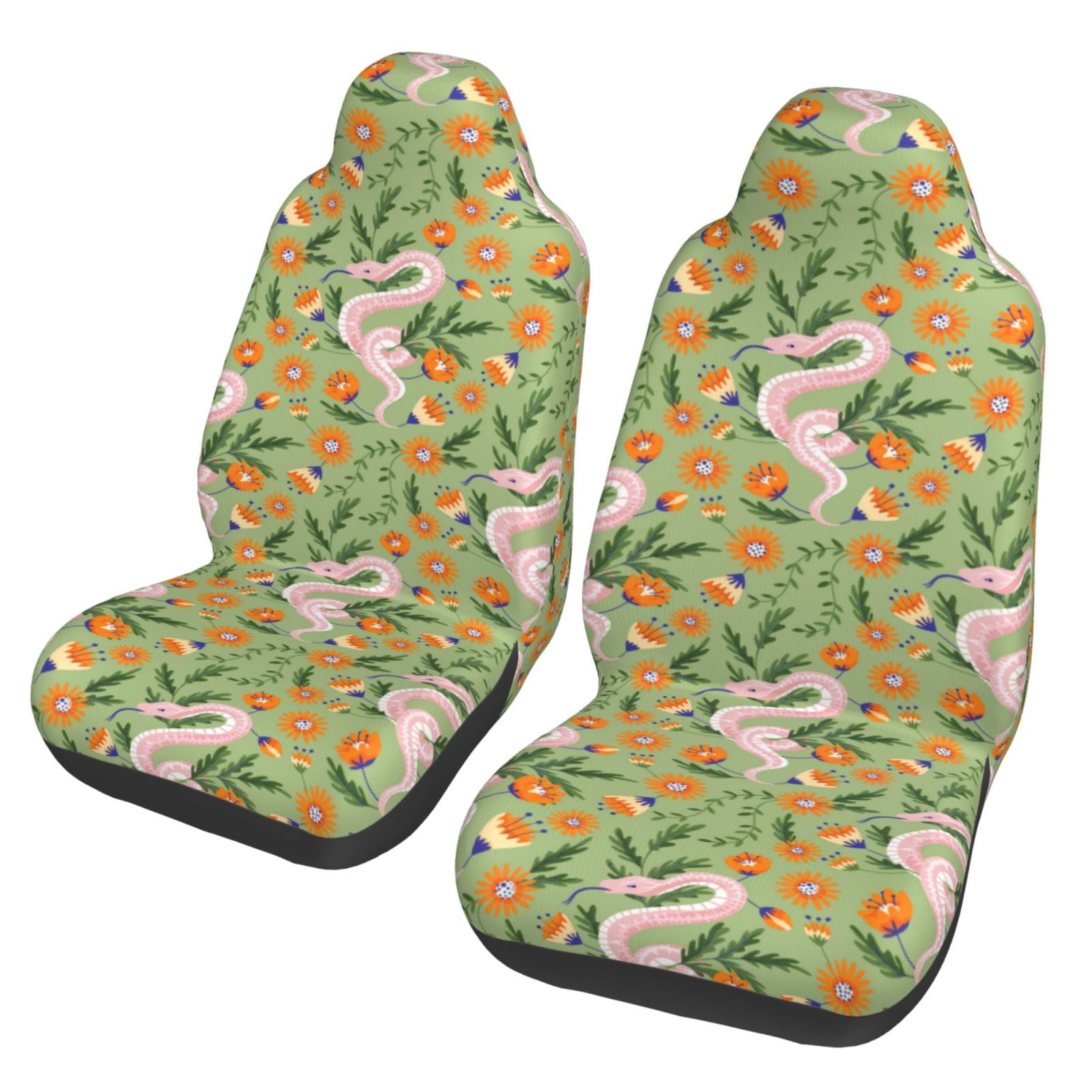 Red Snakeskin print Pet Car Seat Cover