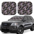 thumbnail image 1 of Xecao Snake And Floral1 for Foldable Car Sun Shades (2-Pack) offer sun protection with an easy-fold design for convenient windshield shading., 1 of 7