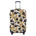 thumbnail image 1 of Xecao Snake And Rose print Elastic Luggage Cover, with double-sided print , is perfect for travel, business, and daily use, 1 of 9