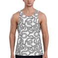 thumbnail image 1 of Xecao Snake Men's Tank Top Workout Quick Dry Sleeveless Gym Jogging Muscle Shirts Summer Swim Beach Tops, 1 of 9