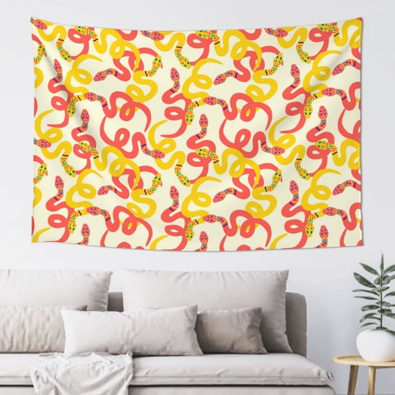 Xecao Snake Print Tapestry, Wall Hanging Room Funny Decor, Backdrop Room Decor for Bedroom Living Room dormitory