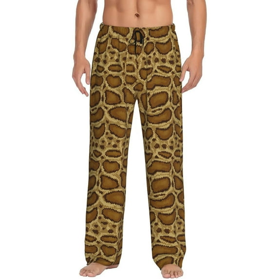 Xecao Snake Skin Men's Straight Lounge Pajama Pants: The Ultimate in Comfortable Sleepwear