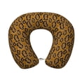thumbnail image 1 of Xecao Snake Skin Print Memory Foam Cervical Neck Pillow Versatile U-Shaped Pillows for Home,Office,Camping,Travelling,Soft Washable Cover, 1 of 8