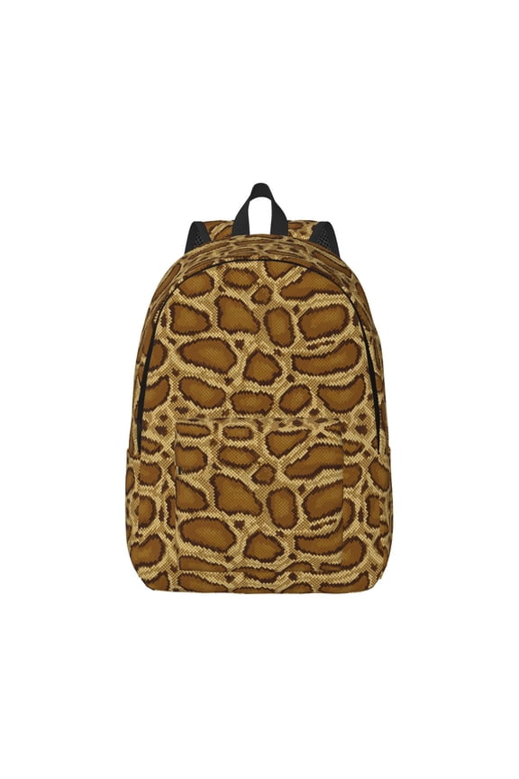 Snake Skin for Canvas College Laptop Backpack, Durable Rucksack Travel Notebook Bag School Backpack Book Bag for Men Women