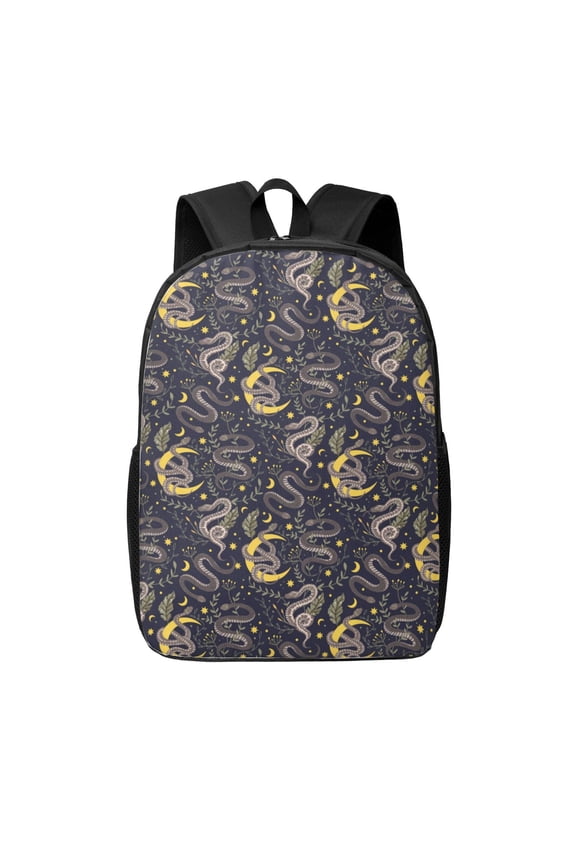 Snake Sleep print Travel Backpack, Large Computer Backpack for Men Women, College School Rucksack Book Bag