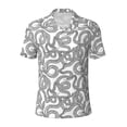 thumbnail image 1 of Xecao Snake for Mens' Casual Short Sleeve Button-Down Polo Shirts for a Classic Golf Look, 1 of 9