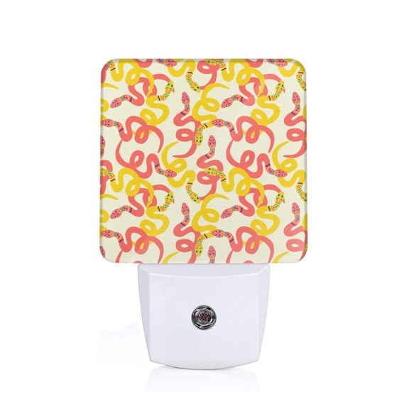 Xecao Snake for Night Light - a Wall-mounted LED Fixture with A Dusk-to-dawn Sensor, Ideal for Bedrooms, Bathrooms, Hallways, and Kitchens-EU