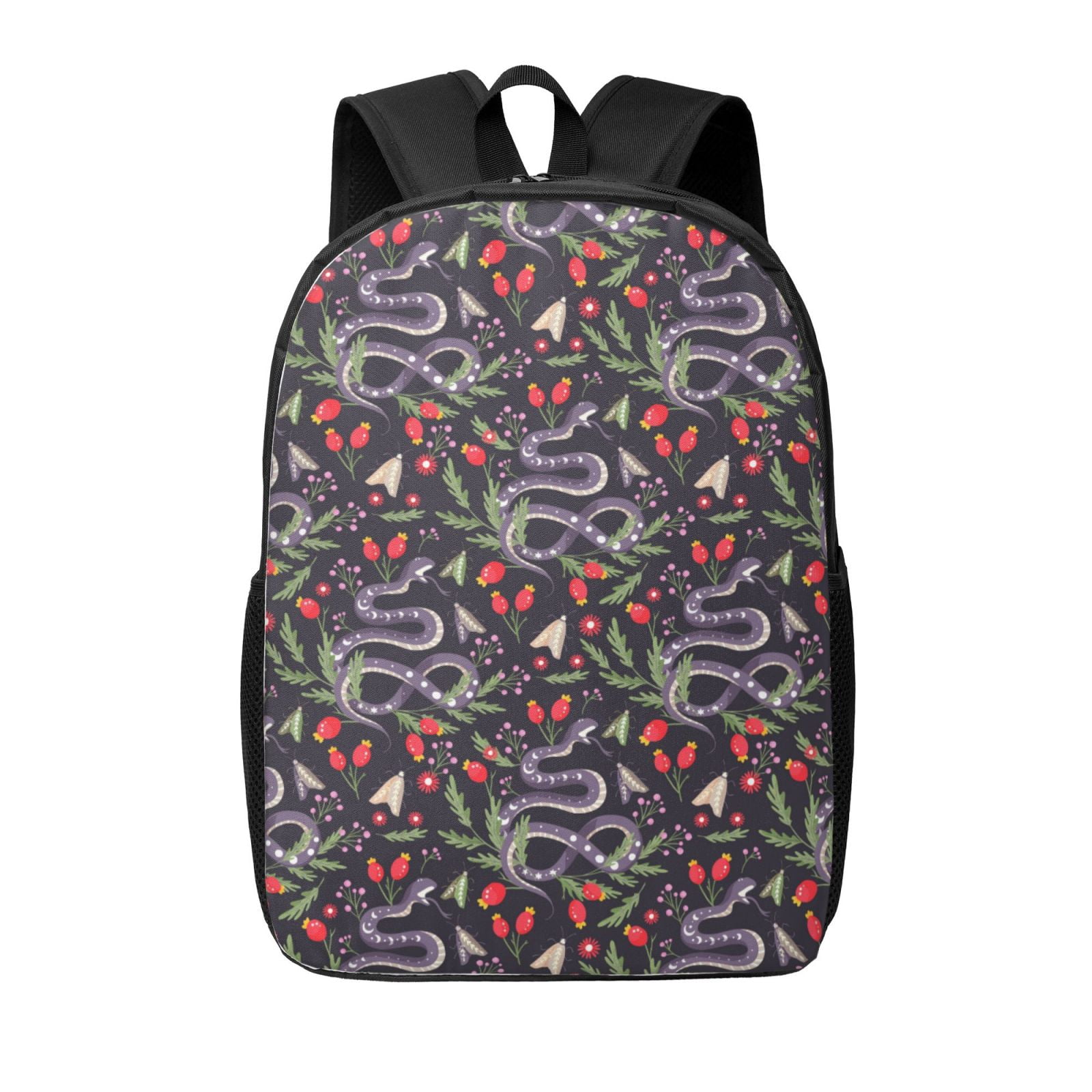 Xecao Snakes And Snake Fruit print Travel Backpack, Large Computer ...