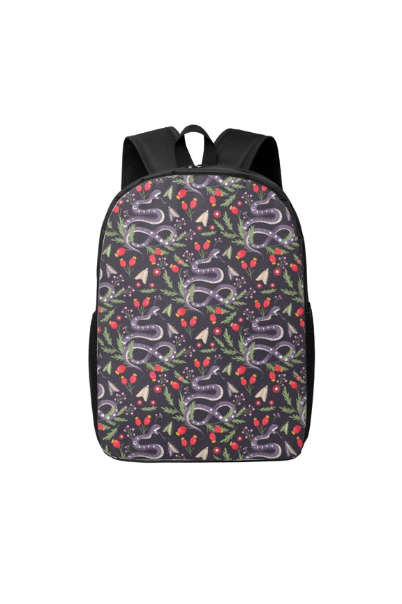 Snakes And Snake Fruit print Travel Backpack, Large Computer Backpack for Men Women, College School Rucksack Book Bag
