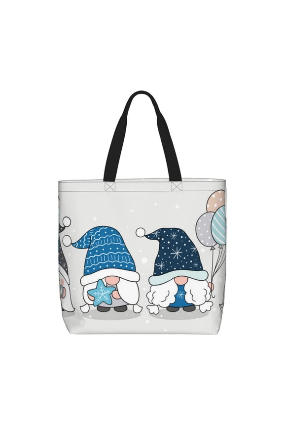 Snow Gnome for Winter for Tote Bag: spacious with inner pockets, ideal for work, shopping, or travel.