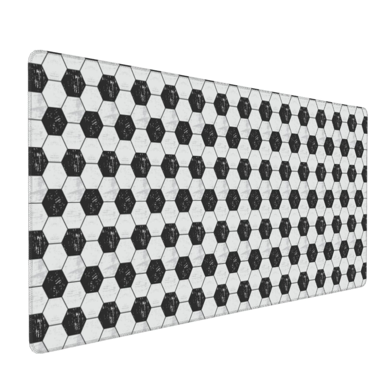 Xecao Soccer Print Large Mouse Pad, 16x35.5in Mousepad, Professional Non-Slip Rubber Base Big Mouse Pad, Mouse Pad for Gaming & Office Full Desk Mouse Pad
