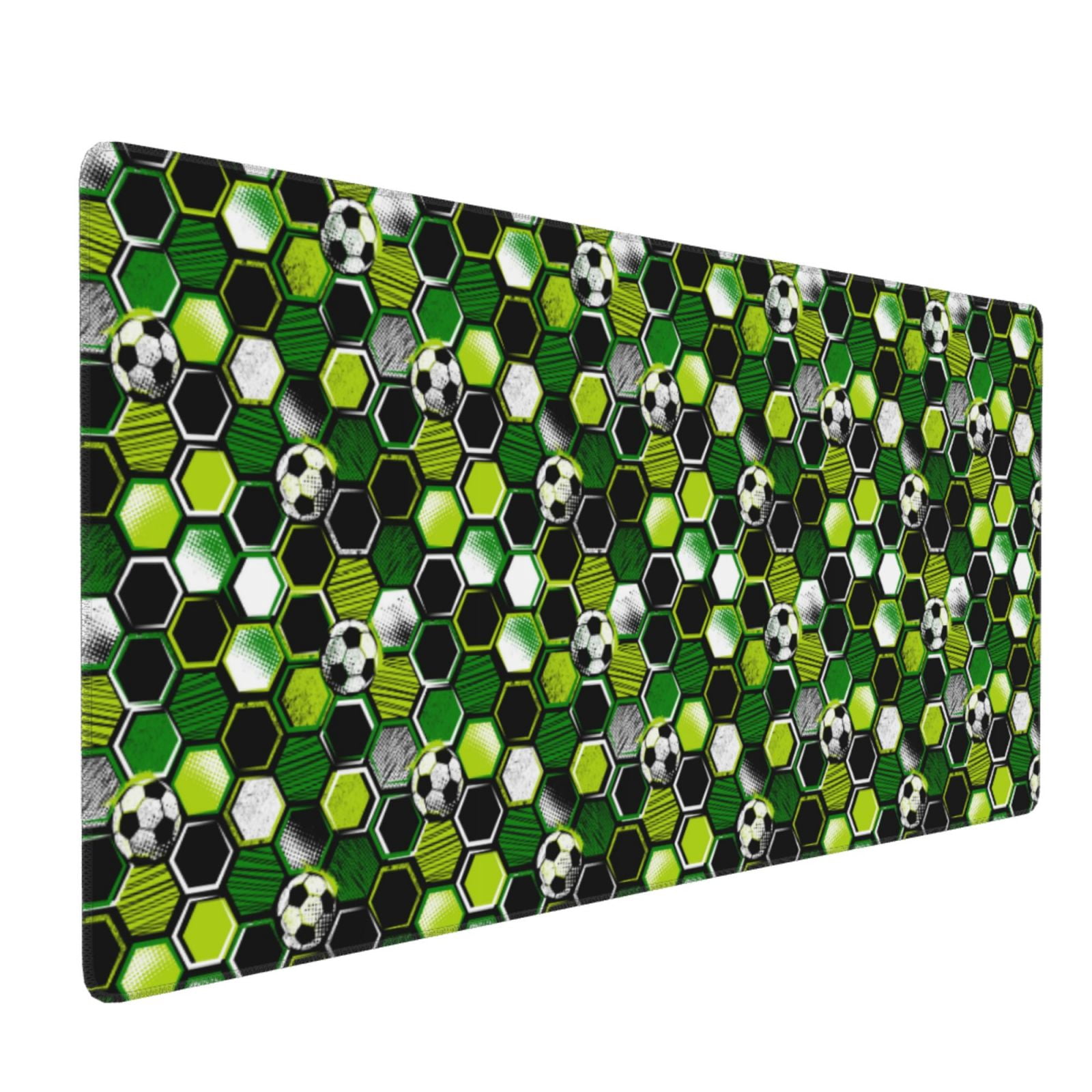 Xecao Soccer1 Print Large Mouse Pad, 16x35.5in Mousepad, Professional Non-Slip Rubber Base Big Mouse Pad, Mouse Pad for Gaming & Office Full Desk Mouse Pad