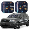 thumbnail image 1 of Xecao Solar System Temperatures Diagram for Foldable Car Sun Shades (2-Pack) offer sun protection with an easy-fold design for convenient windshield shading., 1 of 7
