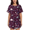 thumbnail image 1 of Xecao Space Dinosaur print Swimsuit for women, Summer-ready, sporty style.Quick-dry fabric. Many sizes & colors., 1 of 9