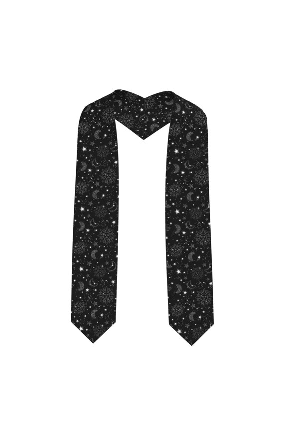 Space Galaxy Print Graduation Shawl Stole Honor Stole Adult 72" Academic Commencements