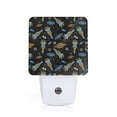 Xecao Space Rocket for Night Light a Wallmounted LED Fixture with A