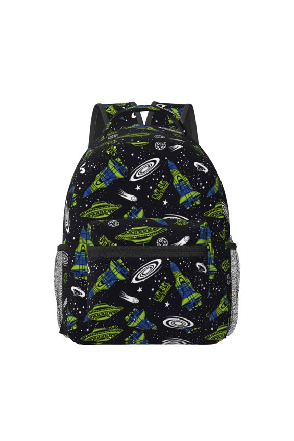 Space Rockets Travel Backpack: A spacious, stylish computer backpack ideal for men and women, perfect for college, school, or daily travels