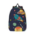 thumbnail image 1 of Xecao Space for Canvas College Laptop Backpack, Durable Rucksack Travel Notebook Bag School Backpack Book Bag for Men Women, 1 of 8