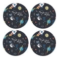 thumbnail image 1 of Xecao Space for MDF Cork Coaster 4 Pcs,Drink Coasters,Suit for House Warming Gifts New Home ,Coffee Table Decor-Round Shape, 1 of 7