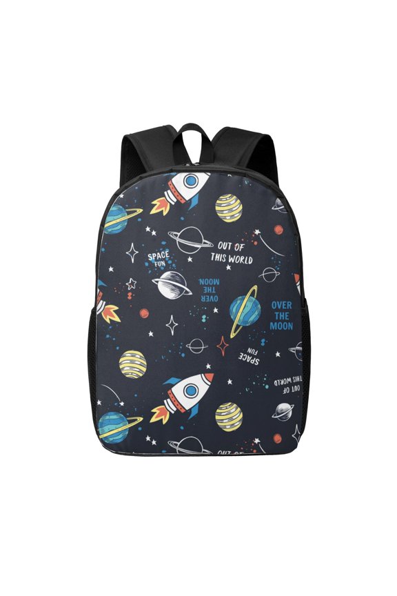 Space print Travel Backpack, Large Computer Backpack for Men Women, College School Rucksack Book Bag