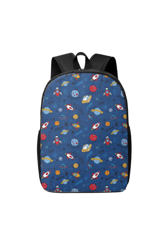 Space print Travel Backpack, Large Computer Backpack for Men Women, College School Rucksack Book Bag