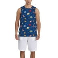 thumbnail image 1 of Xecao Space print basketball shirt for both men and women, a unisex basketball jersey perfect for theme parties-4X-Large, 1 of 6