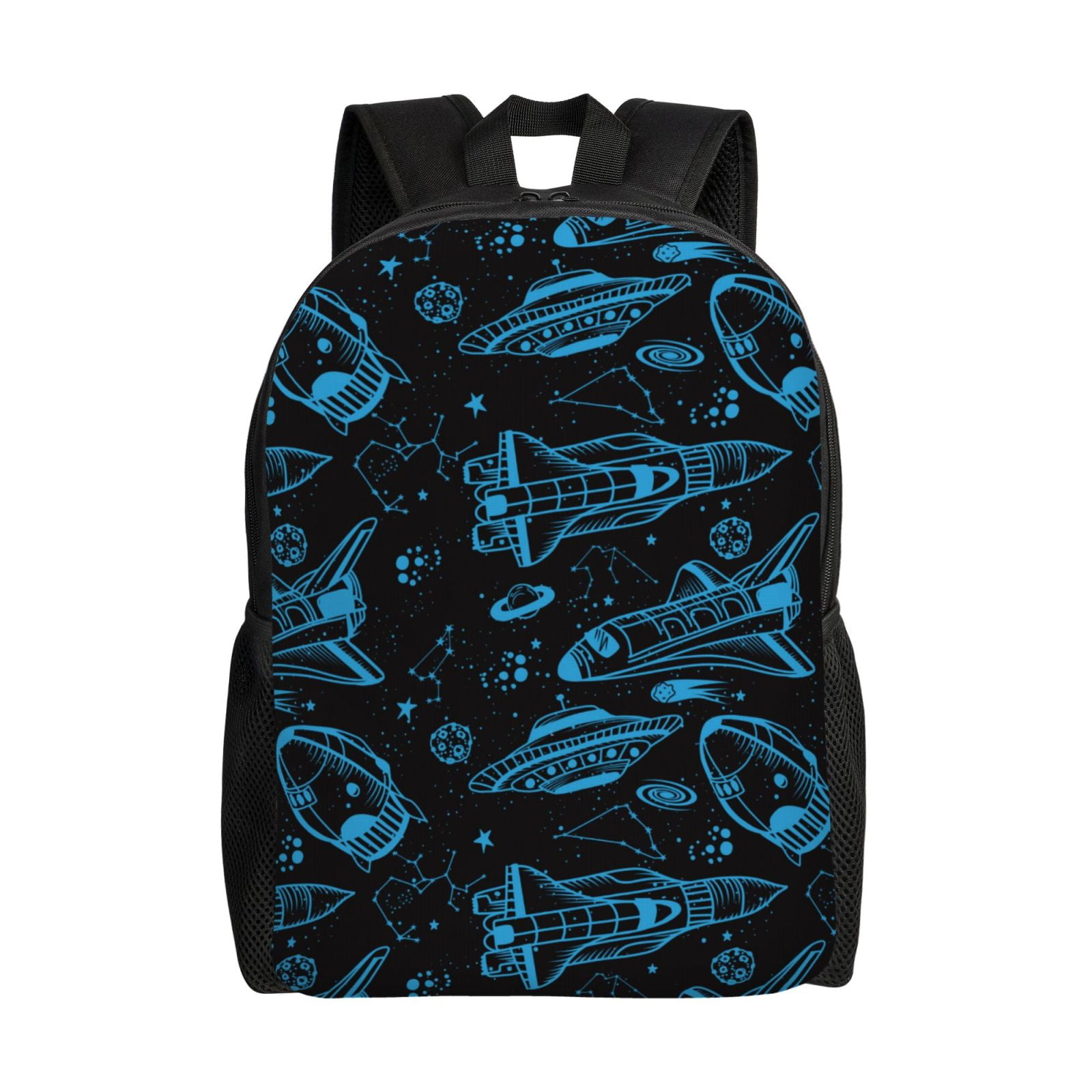 Xecao Spacecraft Print School Backpack with Laptop Compartment Small ...