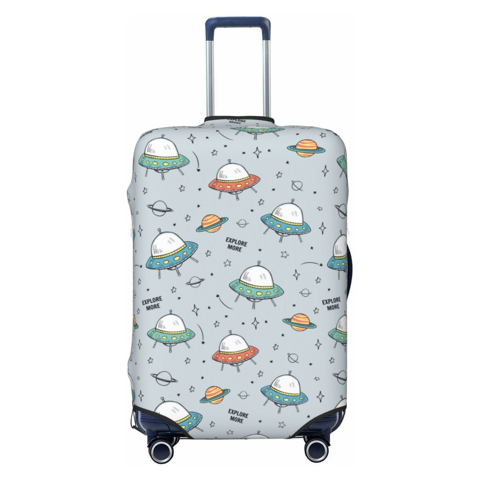 Xecao Spaceship print Elastic Luggage Cover, with double-sided print ...