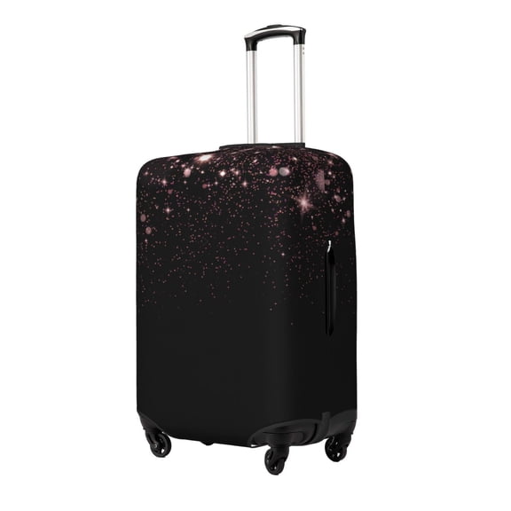 Xecao Sparkling Pink Night Sky Print Elastic Luggage Cover, Double-sided Print , Perfect for Travel, Business, and Daily Use (Suitcase Not Included)-X-Large