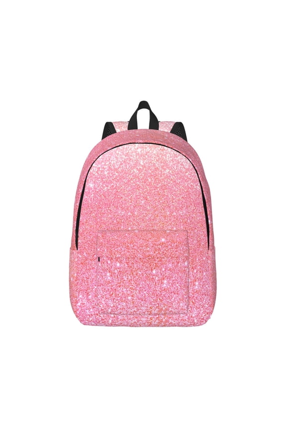 Sparkly Glitter for Canvas College Laptop Backpack, Durable Rucksack Travel Notebook Bag School Backpack Book Bag for Men Women