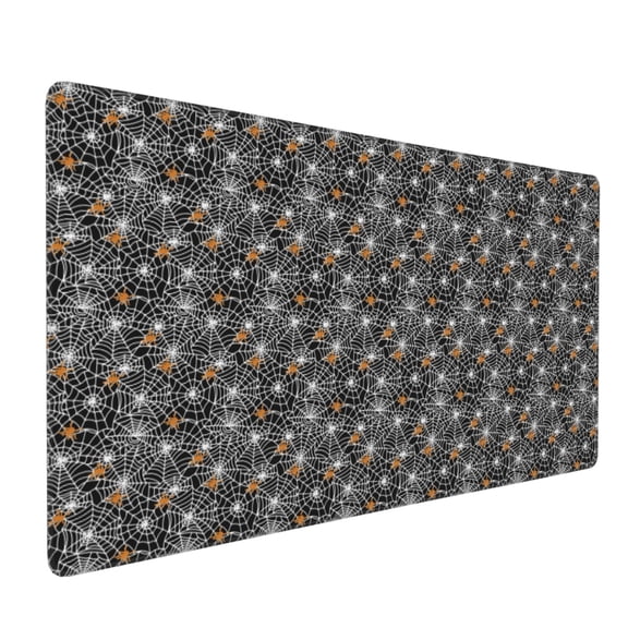 Xecao Spider Cobweb Print Large Mouse Pad, 16x35.5in Mousepad, Professional Non-Slip Rubber Base Big Mouse Pad, Mouse Pad for Gaming & Office Full Desk Mouse Pad