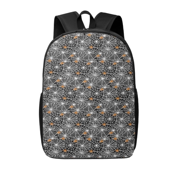 Xecao Spider Cobweb print Travel Backpack, Large Computer Backpack for Men Women, College School Rucksack Book Bag