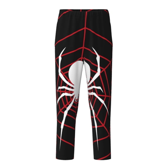 Xecao Spider On The Web Print Teenagers' Pajama Pants Long Sleep Pants Soft Elastic Waist Pajama Bottoms Elastic waist with 2 Pockets 5-16 Years-XS(5-6)