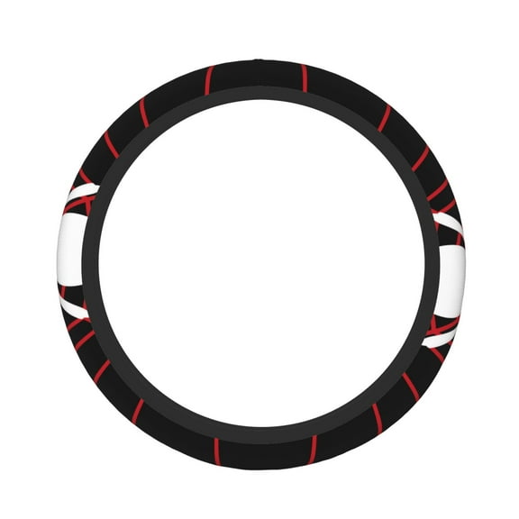 Xecao Spider On The Web patten Stretch Elastic Steering Wheel Cover, fits all vehicles, 15-inch diameter